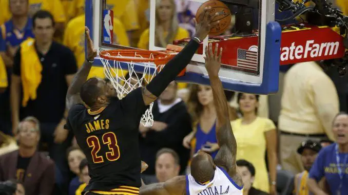 lebron blocking iguodala