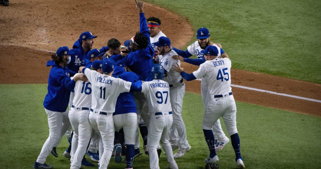 Los Angeles Dodgers celebrate World Series win