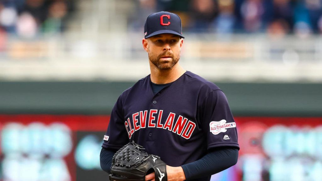 Corey Kluber on mound for Indians