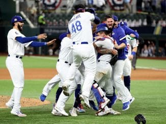 Los Angeles Dodgers celebrate World Series