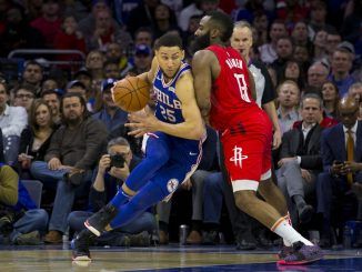 Harden guards Simmons
