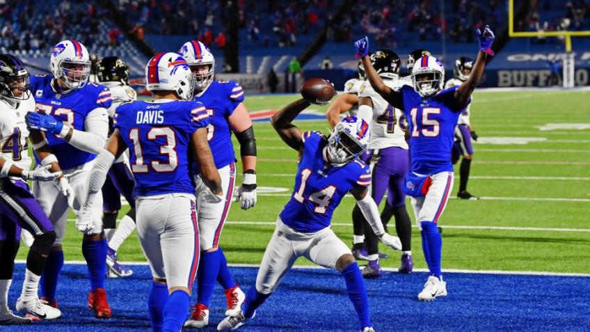 Bills celebrate vs Ravens